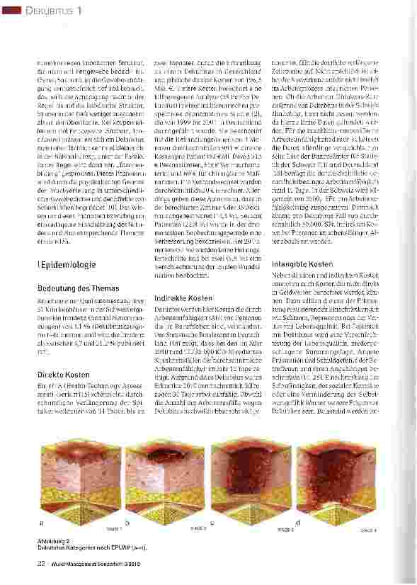 Vorschauseite 3: Dekubitus: Epidemiologie, Definition und Prävention