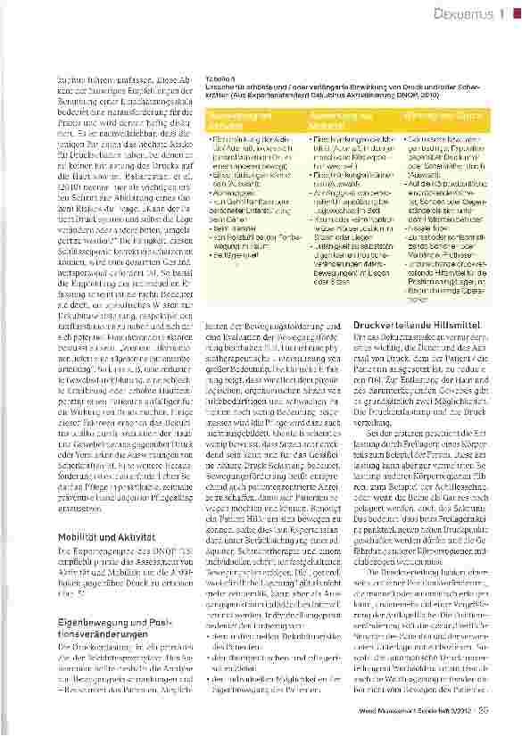 Vorschauseite 6: Dekubitus: Epidemiologie, Definition und Prävention