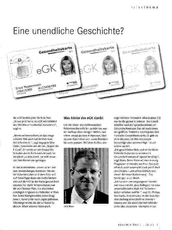 Vorschauseite 2: Elektronische Gesundheitskarte