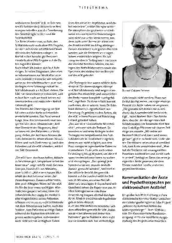 Vorschauseite 5: Elektronische Gesundheitskarte