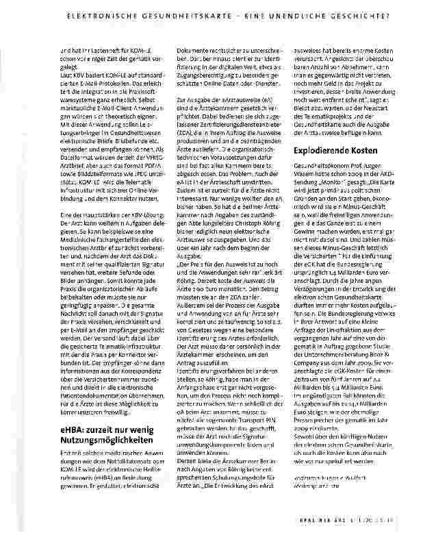 Vorschauseite 6: Elektronische Gesundheitskarte