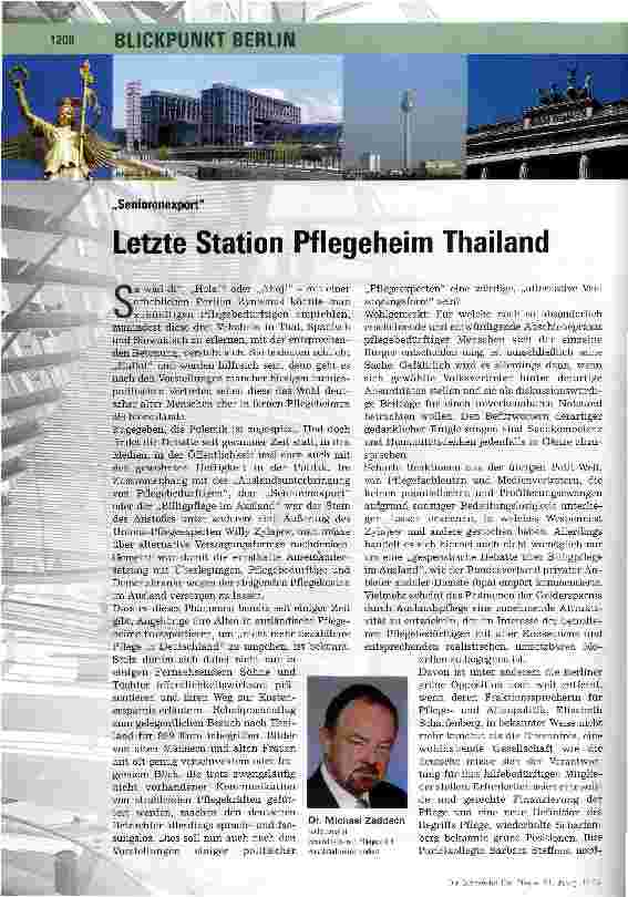 Vorschauseite 1: Letzte Station Pflegeheim Thailand