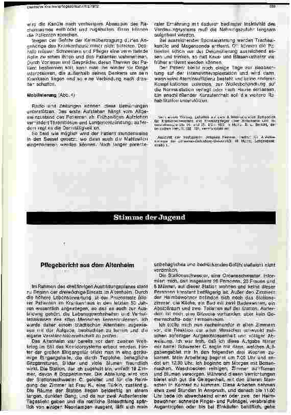 Vorschauseite 4: Pflegerische-therapeutische Maßnahmen bei der Behandlung von Tetanuskranken