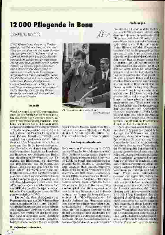 Vorschauseite 2: 12000 Pflegende in Bonn