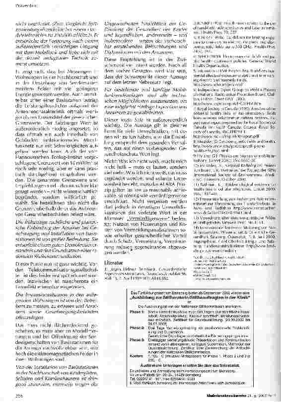 Vorschauseite 3: Ist das Telefonieren mit Handys, sind Mobilfunk-Basisstationen gesundheitsgefährlich?
