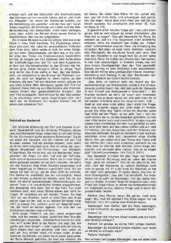 Vorschauseite 3: Gespräche mit Sterbenden