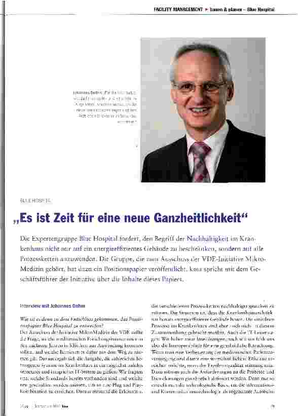 Vorschauseite 1: „Es ist Zeit für eine neue Ganzheitlichkeit
