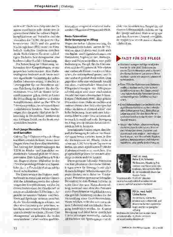 Vorschauseite 2: Diabetes: Alle zehn Sekunden stirbt ein Mensch