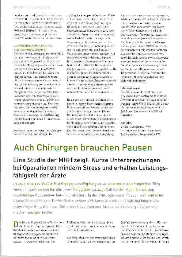Vorschauseite 2: Krankenhaus Rating Report 2012