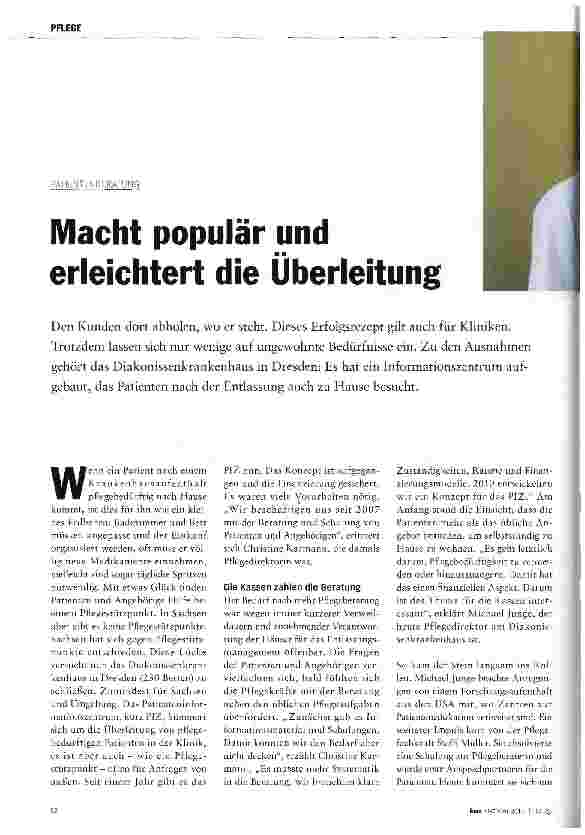 Vorschauseite 1: Macht populär und erleichtert die Überleitung