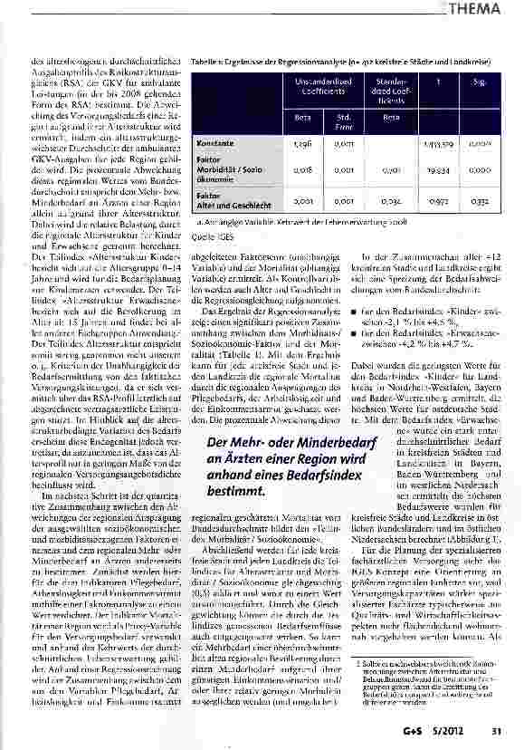 Vorschauseite 3: Konzept zur Neuordnung der ärztlichen Bedarfsplanung