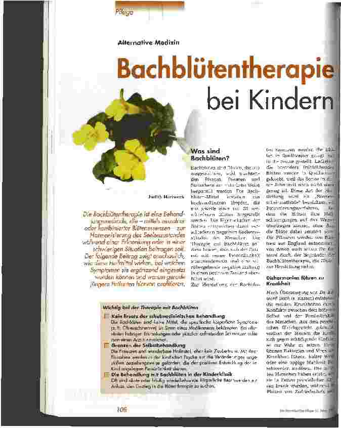 Vorschauseite 1: Bachblütentherapie bei Kindern