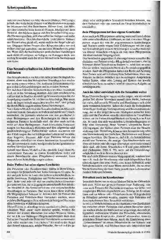 Vorschauseite 3: Ältere Menschen und ihre Sexualität Unter besonderer Berücksichtigung der Situation im Krankenhaus ..