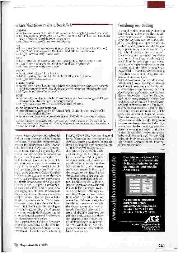 Vorschauseite 2: Die Welt der Pflegesprache ist noch nicht rund