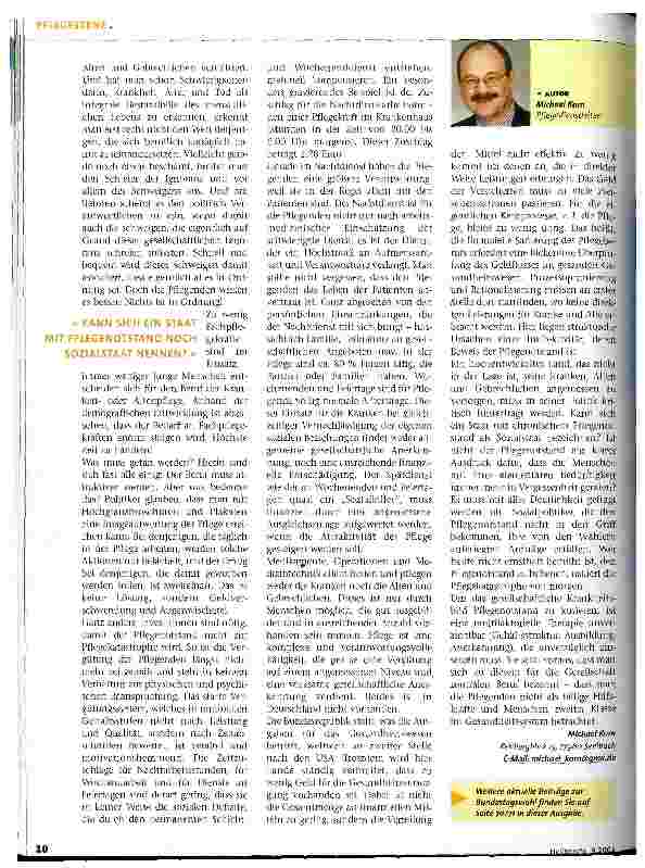 Vorschauseite 2: Warum schweigt die Politik? Eine Betrachtung zur Wahl am 22. September