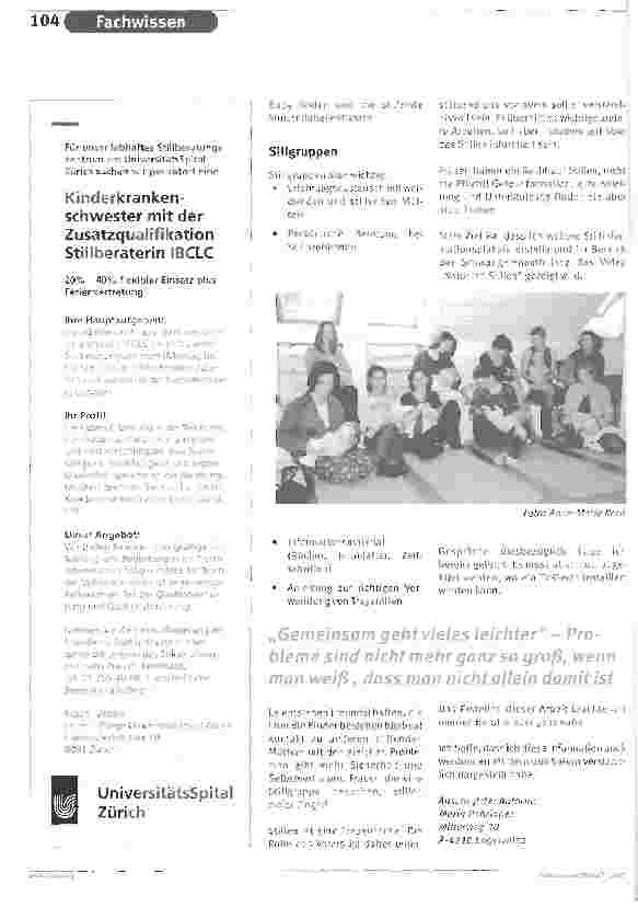Vorschauseite 5: STILLEN - SICHTBAR MACHEN! Facharbeit im Rahmen des VELB Ausbildungsprogrammes zur Stillund Laktationsberaterin IBCLC