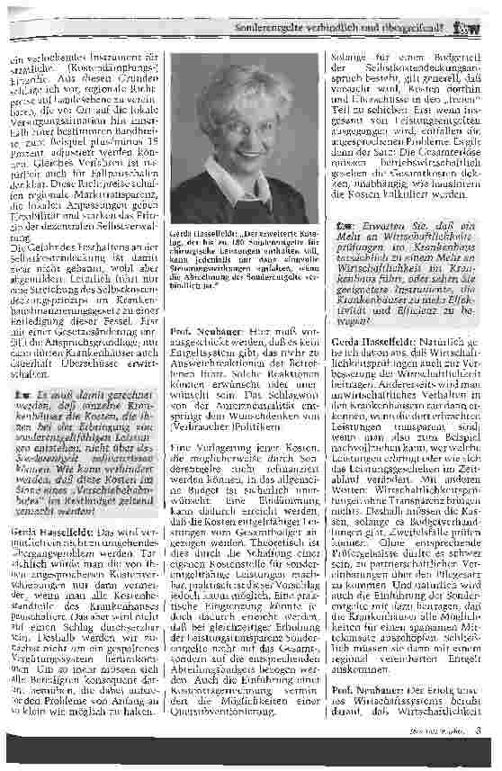 Vorschauseite 2: Sonderentgelte verbindlich und übergreifend