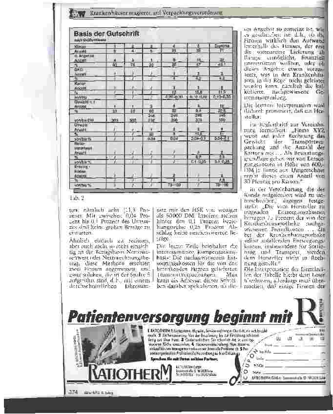Vorschauseite 3: Krankenhäuser reagieren auf Verpackungsverordnungen am Beispiel der Horst-Schmidt-Kliniken,Wiesbaden
