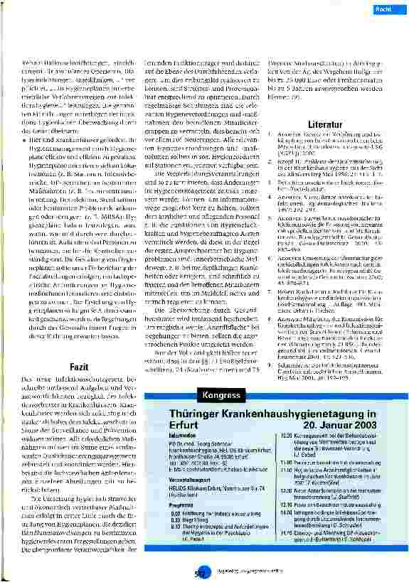 Vorschauseite 4: Bedeutung des Infektionsschutzgesetzes für den Kliniker