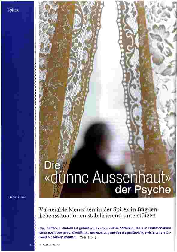 Vorschauseite 1: Die dünne Aussenhaut der Psyche