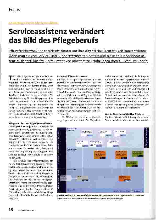 Vorschauseite 1: Serviceassistenz verändert das Bild des Pflegeberufs