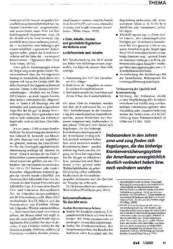 Vorschauseite 3: »Obamacare« - Hintergründe und Stand der amerikanischen Gesundheitsreform 2010