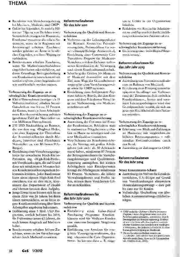 Vorschauseite 4: »Obamacare« - Hintergründe und Stand der amerikanischen Gesundheitsreform 2010