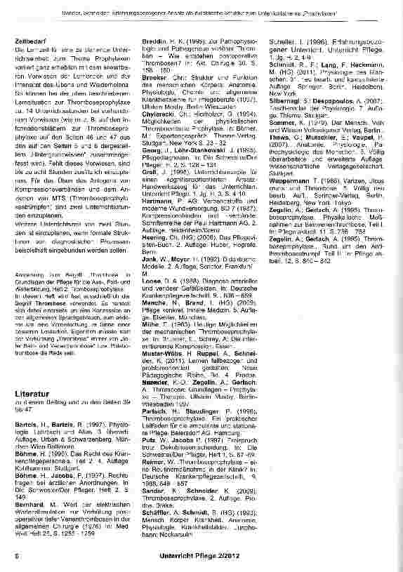 Vorschauseite 5: Erfahrungsbezogener Ansatz als didaktische Struktur zum Unterrichtsthema „Prophylaxen