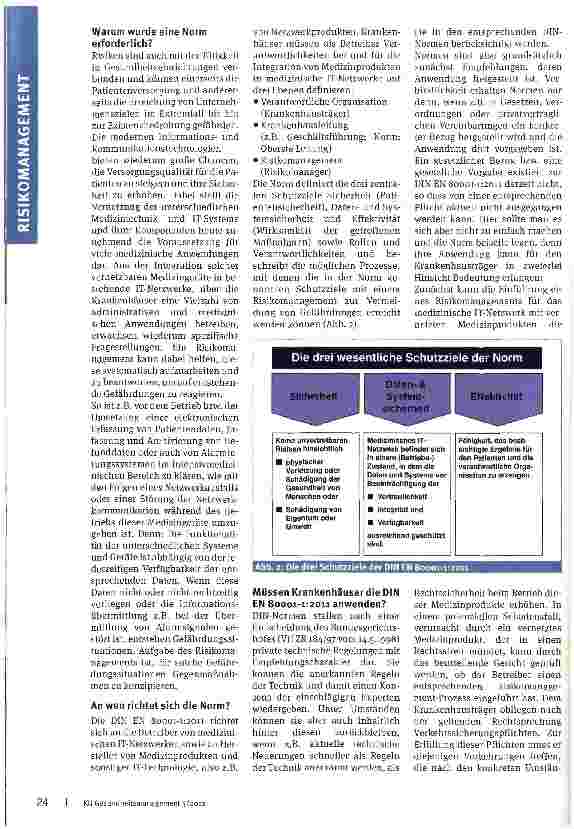 Vorschauseite 2: Risikomanagement für Medizinprodukte