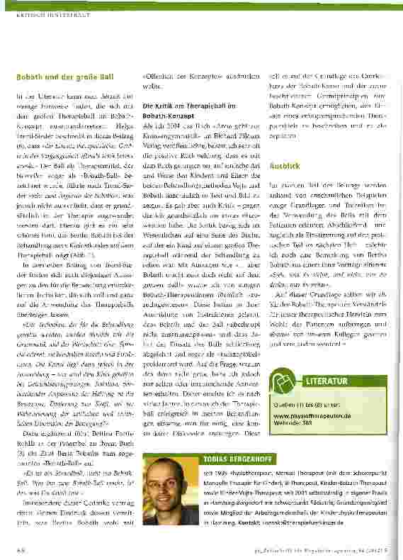 Vorschauseite 3: Der große Therapieball in der Bobath-Therapie