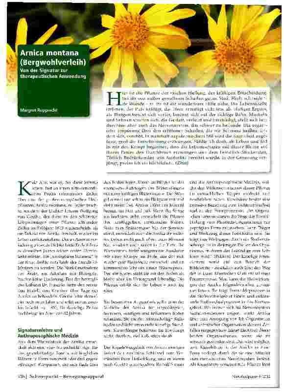 Vorschauseite 1: Arnica Montana (Bergwohlverleih)
