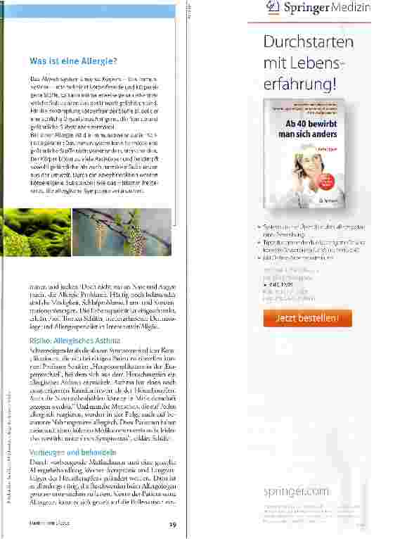 Vorschauseite 2: Gut gewappnet gegen Allergene