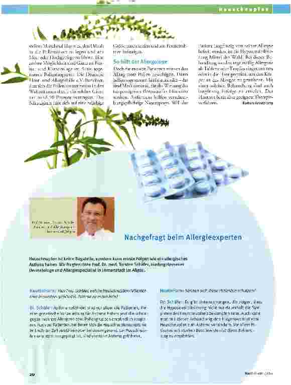 Vorschauseite 3: Gut gewappnet gegen Allergene