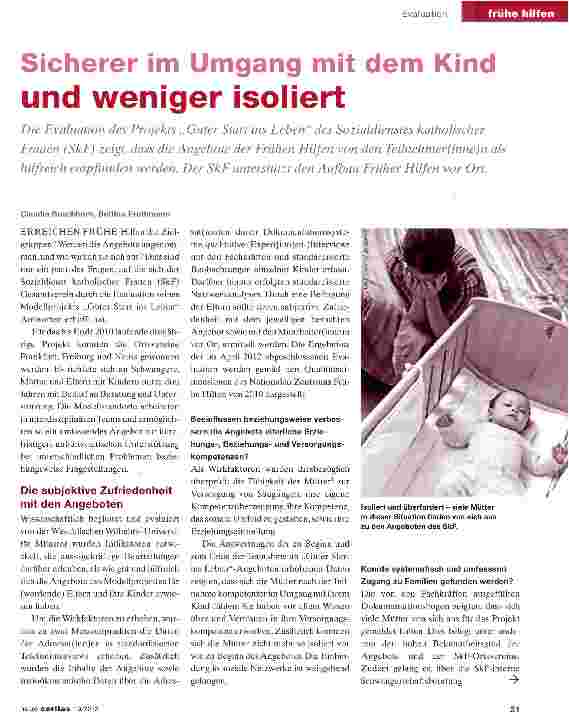 Vorschauseite 1: Sicherer im Umgang mit dem Kind und weniger isoliert