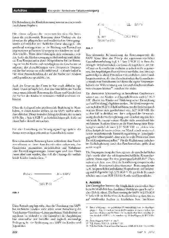 Vorschauseite 4: Spezialisierte ambulante Palliativversorgung (SAPV) -Ein Einblick in die Gesetzgebung vom 1.4.2007 und ihre regulierende Wirkung