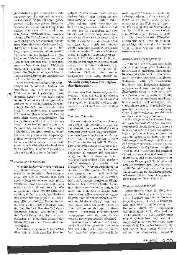 Vorschauseite 2: Mit dem Sterben leben