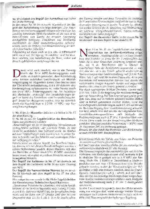 Vorschauseite 4: Das neue Medizinprodukterecht Ein Überblick für Betreiber und Anwender
