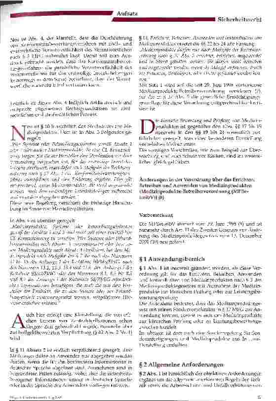 Vorschauseite 5: Das neue Medizinprodukterecht Ein Überblick für Betreiber und Anwender