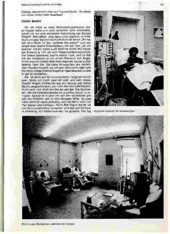 Vorschauseite 4: Nierentransplantation - Risiko und Chance