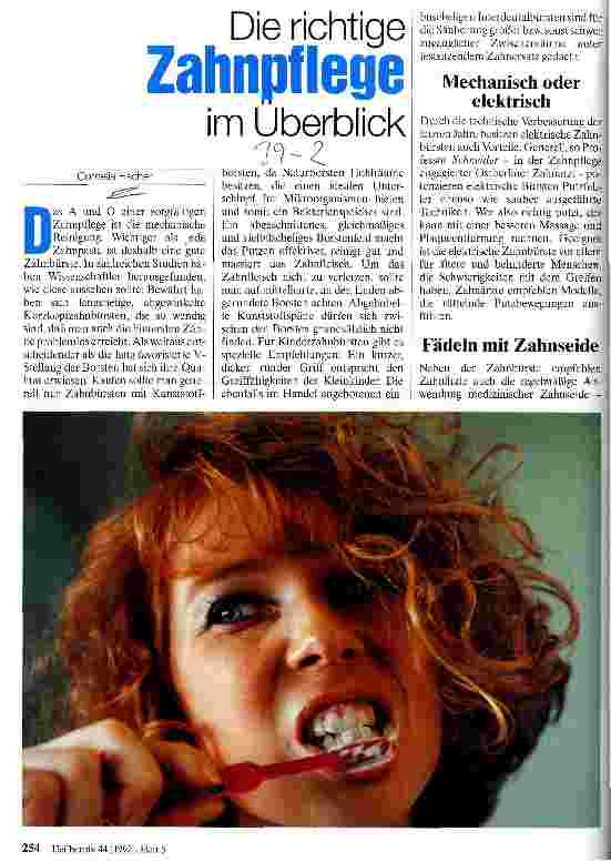 Vorschauseite 1: Die richtige Zahnpflege im Überblick
