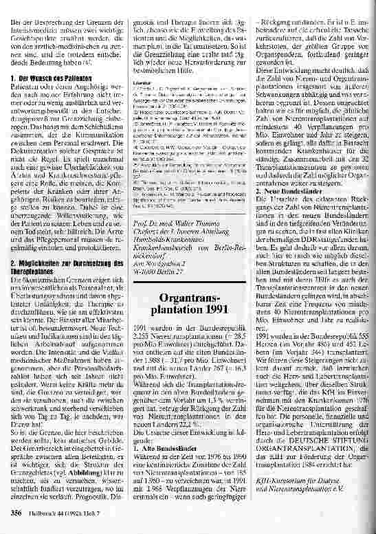 Vorschauseite 3: Grenzen der Therapie in der Intensivmedizin