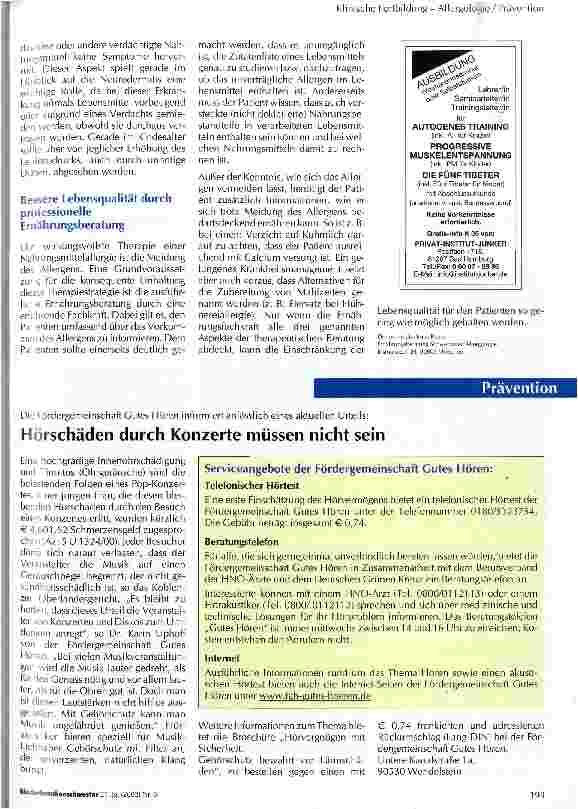 Vorschauseite 2: Allergien im Kindesalter - Rationale Ernährungsberatung