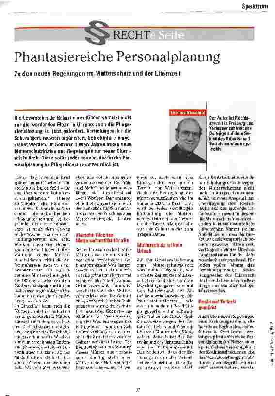 Vorschauseite 1: Phantasiereiche Personalplanung