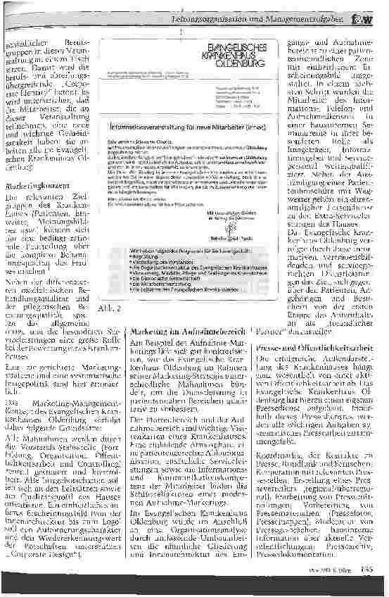 Vorschauseite 3: Leitungsorganisation und Managementaufgaben Modellbeispiel: Evangelisches Krankenhaus Oldenburg - Teil II
