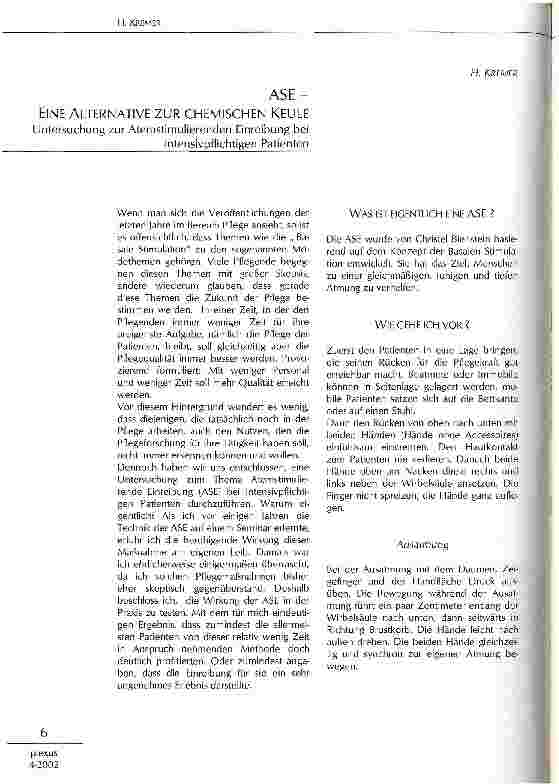 Vorschauseite 1: ASE - Eine Alternative zur chemischen Keule