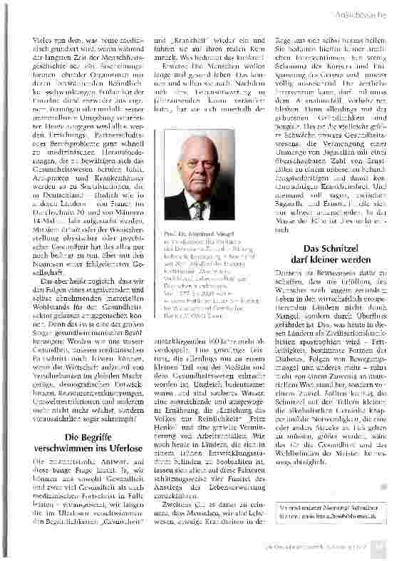 Vorschauseite 2: Deutschland im Gesundheits-Wahn