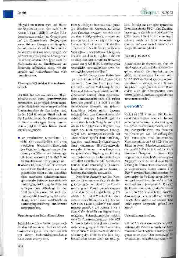 Vorschauseite 3: Vermutete Behandlungsfehler und das Herausgabeverlangen von Patientendaten durch Krankenkassen
