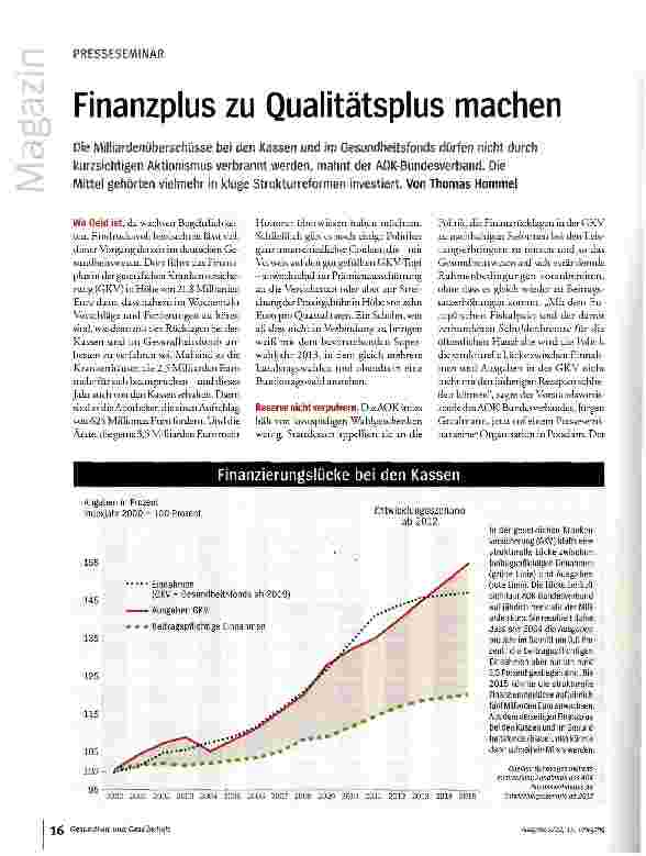Vorschauseite 1: Finanzplus zu Qualitätsplus machen