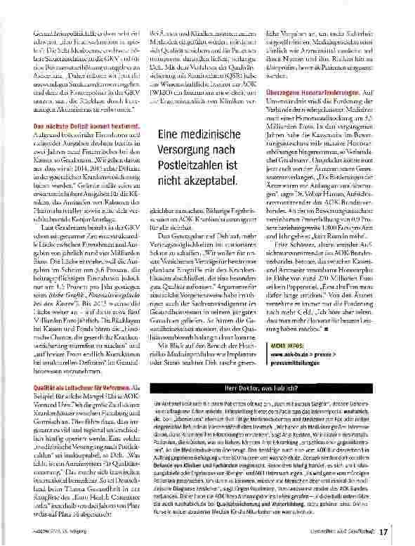 Vorschauseite 2: Finanzplus zu Qualitätsplus machen