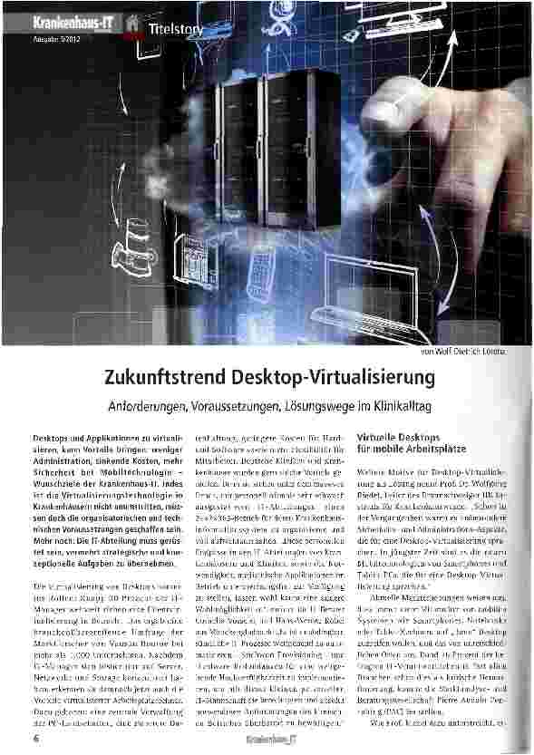 Vorschauseite 1: Zukunftstrend Desktop-Virtualisierung